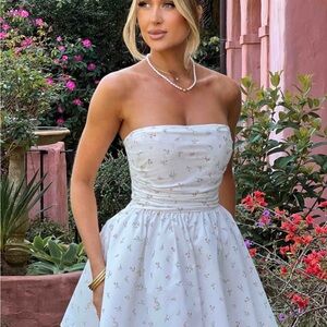 KATRINA MINI DRESS - BLUSH FLORAL PRINT